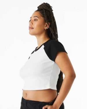 BELLA + CANVAS Women's Micro Rib Raglan Baby Tee - Image 17