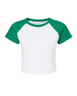 BELLA + CANVAS Women's Micro Rib Raglan Baby Tee - Image 19
