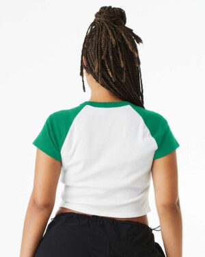 BELLA + CANVAS Women's Micro Rib Raglan Baby Tee - Image 24