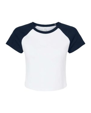 BELLA + CANVAS Women's Micro Rib Raglan Baby Tee - Image 25