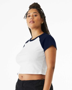 BELLA + CANVAS Women's Micro Rib Raglan Baby Tee - Image 29