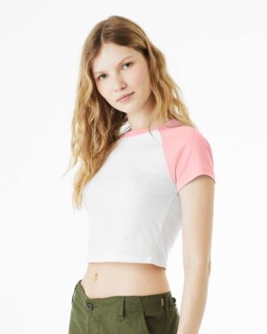 BELLA + CANVAS Women's Micro Rib Raglan Baby Tee - Image 35