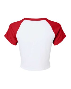 BELLA + CANVAS Women's Micro Rib Raglan Baby Tee - Image 38