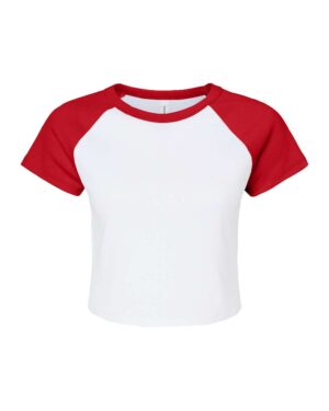 BELLA + CANVAS Women's Micro Rib Raglan Baby Tee - Image 37