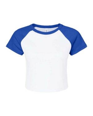 BELLA + CANVAS Women's Micro Rib Raglan Baby Tee - Image 43
