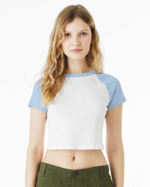BELLA + CANVAS Women's Micro Rib Raglan Baby Tee - Image 10