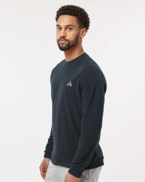Adidas Men's Terry Loop Crewneck Sweatshirt - Image 5