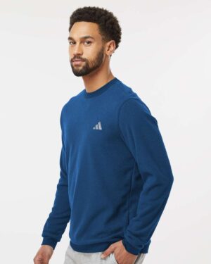 Adidas Men's Terry Loop Crewneck Sweatshirt - Image 11