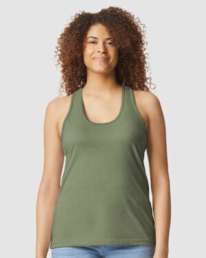 Gildan Women's Softstyle® CVC Racerback Tank Top - Image 4