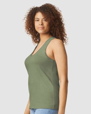 Gildan Women's Softstyle® CVC Racerback Tank Top - Image 5