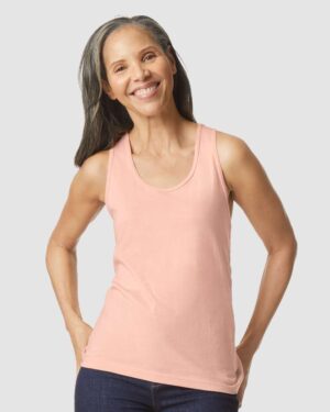 Gildan Women's Softstyle® CVC Racerback Tank Top - Image 16