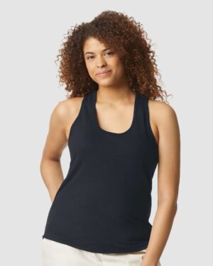 Gildan Women's Softstyle® CVC Racerback Tank Top - Image 28