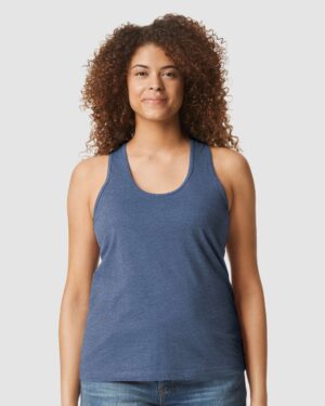 Gildan Women's Softstyle® CVC Racerback Tank Top - Image 22