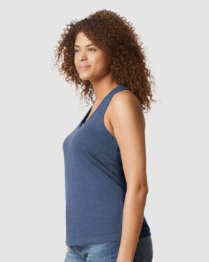 Gildan Women's Softstyle® CVC Racerback Tank Top - Image 23