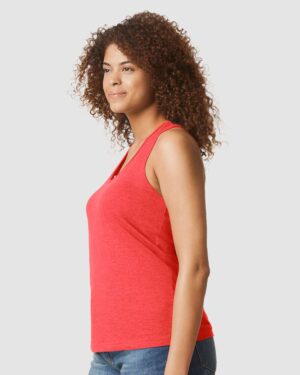 Gildan Women's Softstyle® CVC Racerback Tank Top - Image 41