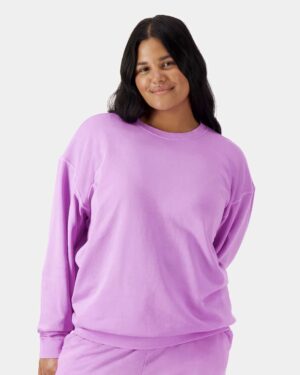 Comfort Colors Unisex Garment-Dyed Lightweight Fleece Crewneck Sweatshirt - Image 58