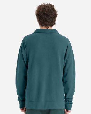 ComfortWash by Hanes Unisex Garment-Dyed Polo Collar Sweatshirt - Image 3