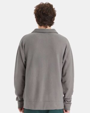 ComfortWash by Hanes Unisex Garment-Dyed Polo Collar Sweatshirt - Image 9