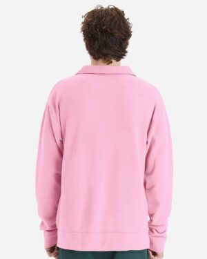 ComfortWash by Hanes Unisex Garment-Dyed Polo Collar Sweatshirt - Image 15