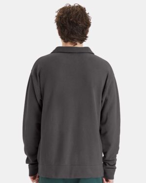 ComfortWash by Hanes Unisex Garment-Dyed Polo Collar Sweatshirt - Image 21