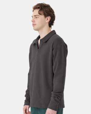 ComfortWash by Hanes Unisex Garment-Dyed Polo Collar Sweatshirt - Image 20