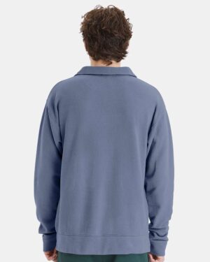 ComfortWash by Hanes Unisex Garment-Dyed Polo Collar Sweatshirt - Image 33
