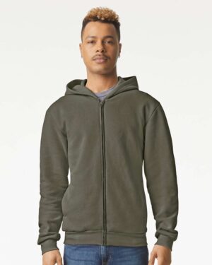 American Apparel Unisex ReFlex Fleece Full-Zip Hoodie Sweatshirt - Image 34