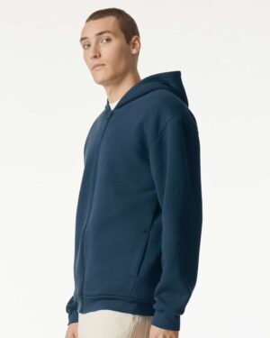 American Apparel Unisex ReFlex Fleece Full-Zip Hoodie Sweatshirt - Image 41