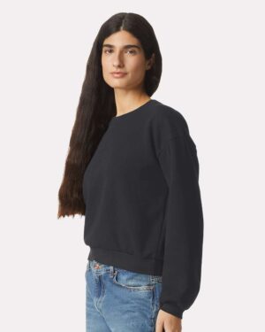 American Apparel Women's ReFlex Fleece Crewneck Sweatshirt - Image 11