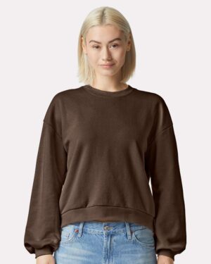 American Apparel Women's ReFlex Fleece Crewneck Sweatshirt - Image 28