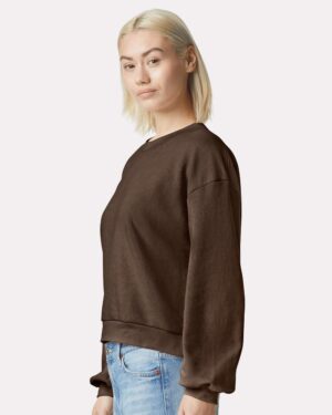 American Apparel Women's ReFlex Fleece Crewneck Sweatshirt - Image 29