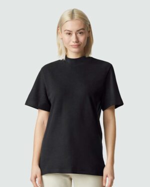 American Apparel Unisex Pique Mockneck Tee - Image 10
