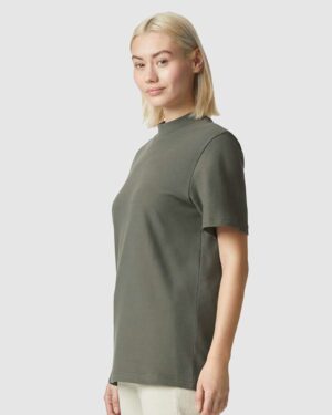 American Apparel Unisex Pique Mockneck Tee - Image 29