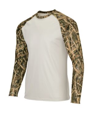 Paragon Men's Jackson Mossy Oak Colorblocked Long Sleeve T-Shirt - Image 5