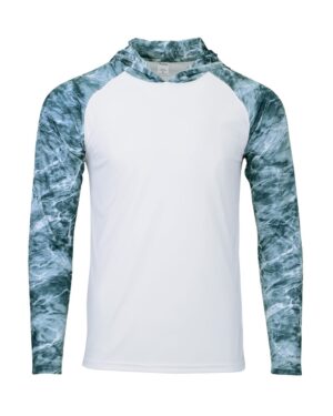 Paragon Men's Biloxi Performance Colorblocked Hooded Long Sleeve T-Shirt - Image 19