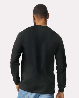 Gildan Unisex Ultra Cotton® Long Sleeve Pocket T-Shirt - Image 6