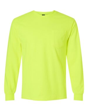 Gildan Unisex Ultra Cotton® Long Sleeve Pocket T-Shirt - Image 13