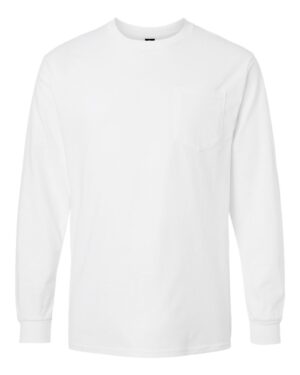 Gildan Unisex Ultra Cotton® Long Sleeve Pocket T-Shirt - Image 31