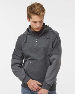 DRI DUCK Men's Mission Quarter-Zip Hooded Pullover - Image 10