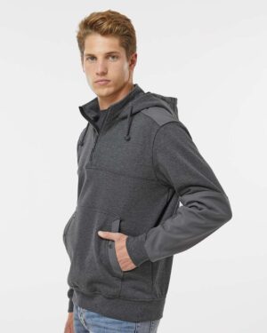 DRI DUCK Men's Mission Quarter-Zip Hooded Pullover - Image 11