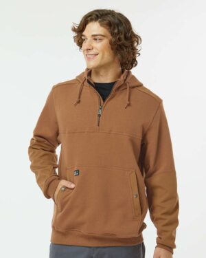 DRI DUCK Men's Mission Quarter-Zip Hooded Pullover - Image 22