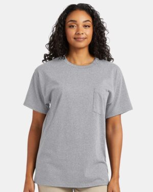 Hanes Essential-T Pocket T-Shirt - Image 28