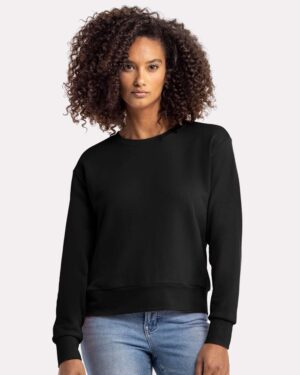 Next Level Women's Laguna Sueded Crewneck Sweatshirt - Image 3