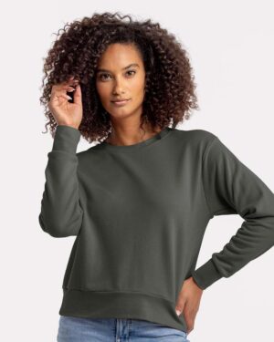 Next Level Women's Laguna Sueded Crewneck Sweatshirt - Image 18