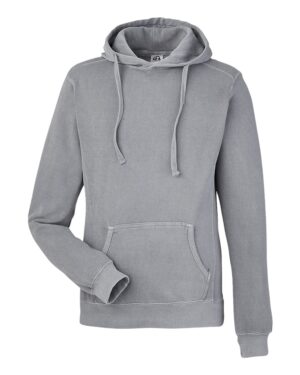 J. America Unisex Pigment-Dyed Fleece Hooded Sweatshirt - Image 3