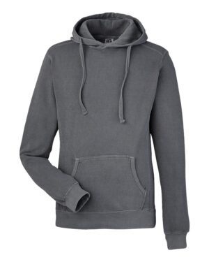 J. America Unisex Pigment-Dyed Fleece Hooded Sweatshirt - Image 9