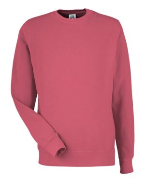 J. America Unisex Pigment-Dyed Fleece Crewneck Sweatshirt - Image 7