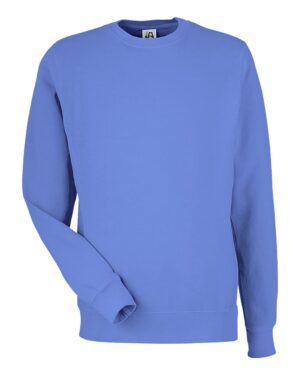 J. America Unisex Pigment-Dyed Fleece Crewneck Sweatshirt - Image 15