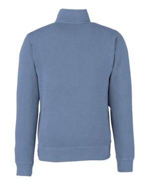 J. America Unisex Pigment-Dyed Fleece Quarter-Zip Pullover - Image 4