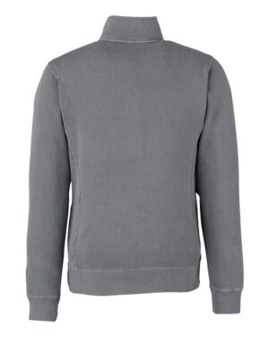 J. America Unisex Pigment-Dyed Fleece Quarter-Zip Pullover - Image 6